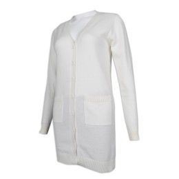 CAR040 Customized V-neck Women's Open Chest Jacket Medium Long 100% Cotton Cool Jacket Supplier CAR040 Customized V-neck Women's Open Chest Jacket Medium Long 100% Cotton Cool Jacket Supplier